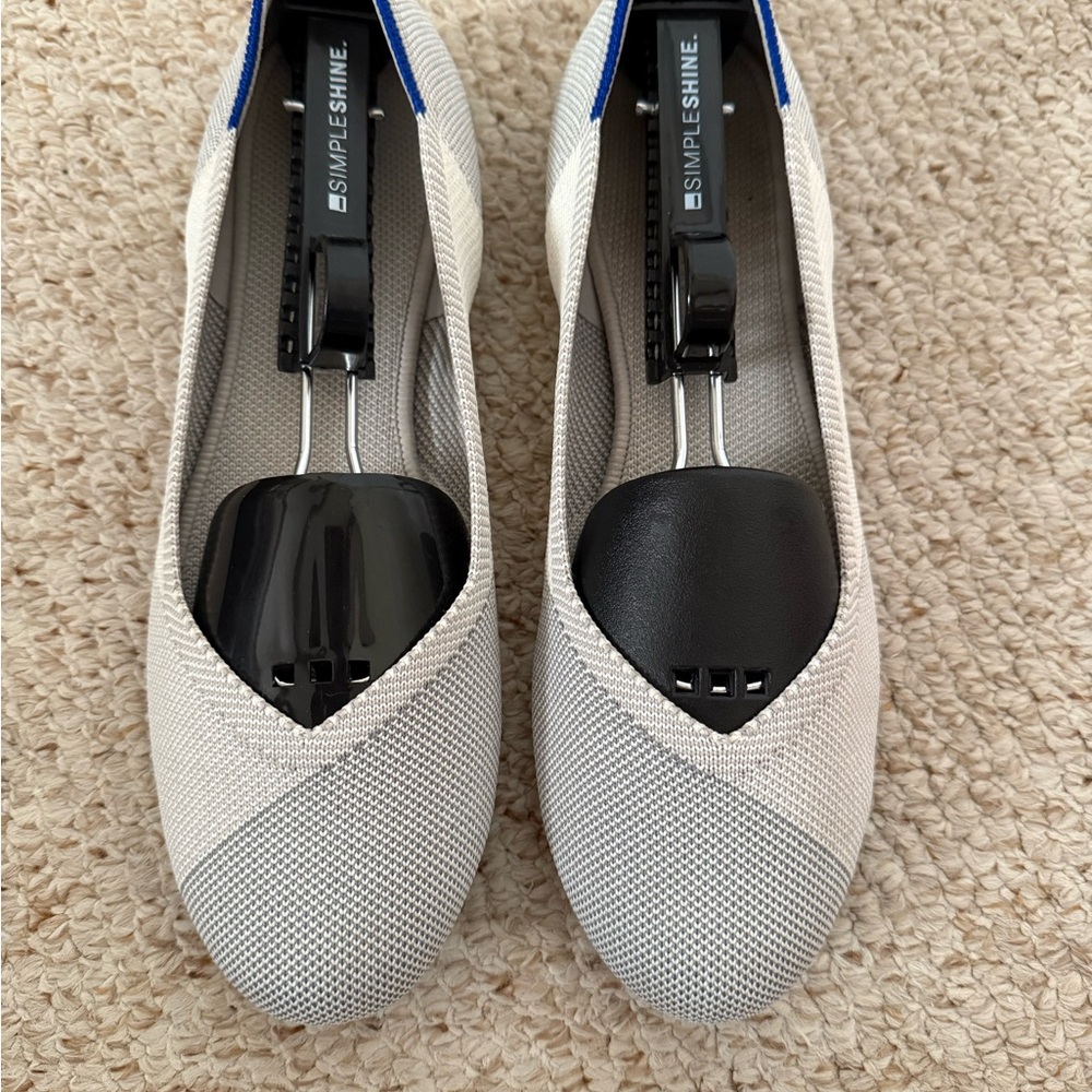 Rothy's White and Gray Flats